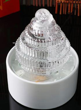 转球流水摆件循环水招财客厅小型桌面电视柜装饰造景风水轮礼物