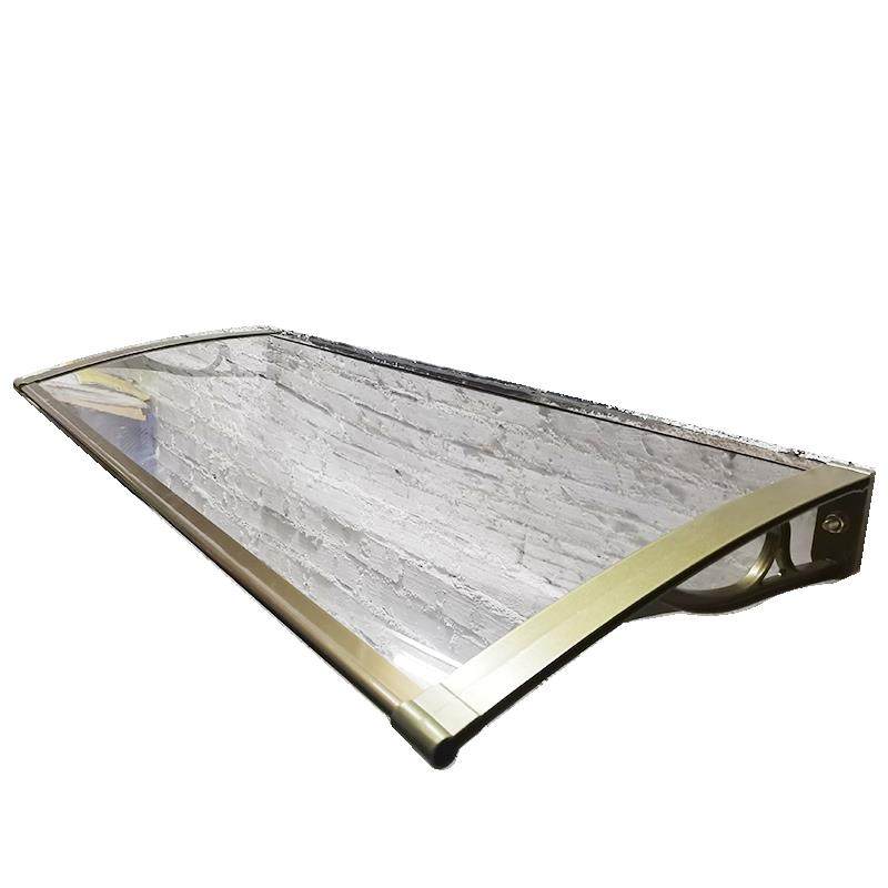 伸40铝合金支架小雨棚窗户屋檐遮阳防水雨搭门头阳台户外家用雨罩