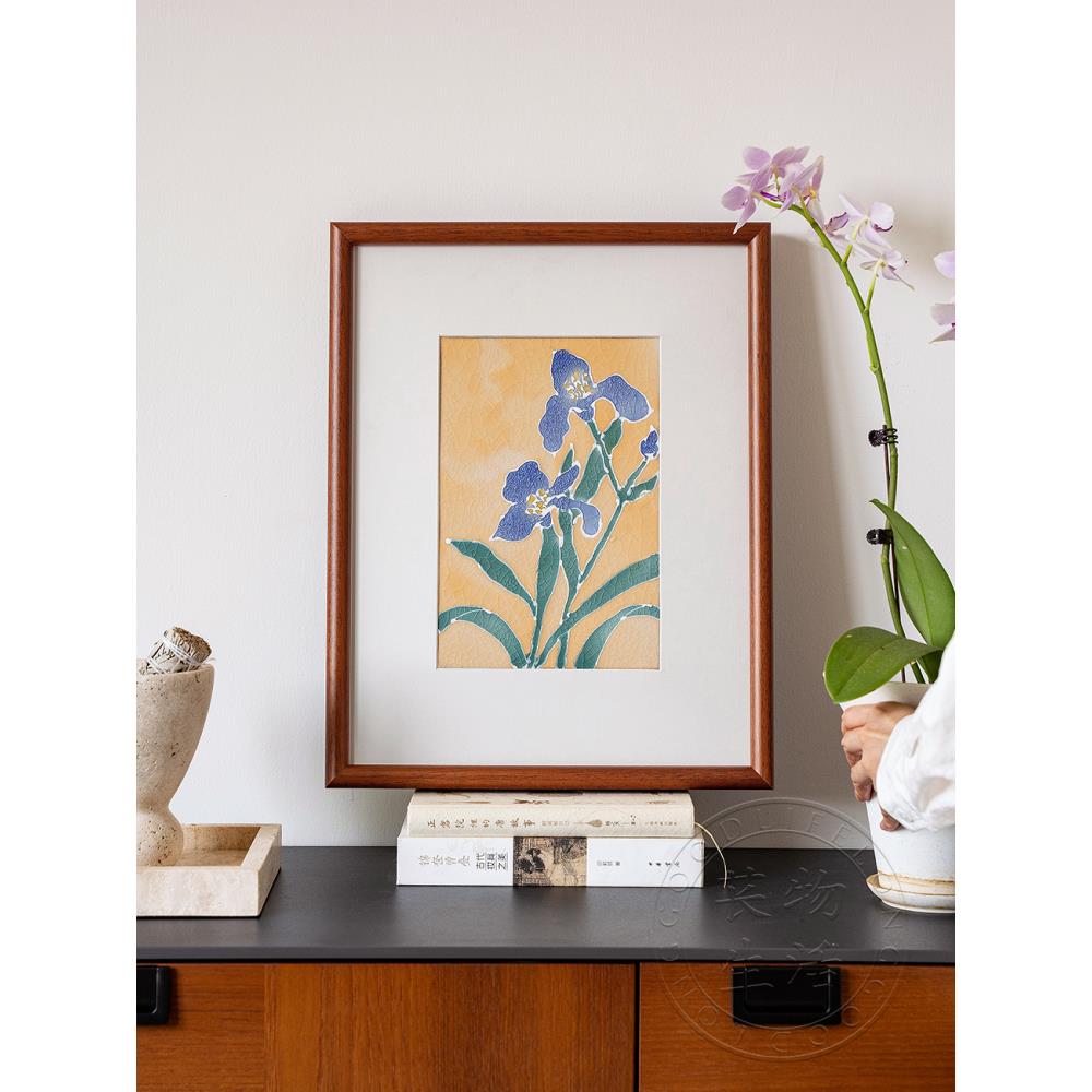 【高温色釉瓷板画】艺术家原创手绘中古风客餐厅卧室边柜装饰挂画