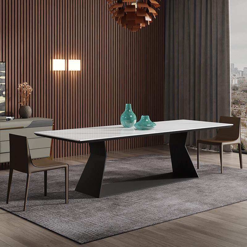 意大利极简石板餐桌现代极简家居设计师高端全底板餐桌餐桌和椅子,住宅家具,岩板餐桌,淘宝优惠券,粉丝福利购,淘宝优惠卷