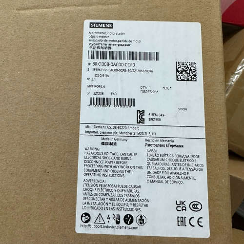 议价电动机起动器，型号3RK1308-0AC00-0CP0