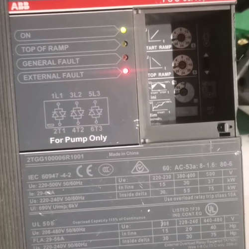 ABB 软启动器PSS60/105-500L  55KW 4议价