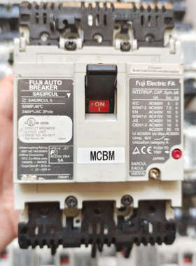 二手拆机富士2P/3P塑壳断路器SA53RCUL议价