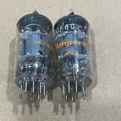 @荷兰 Amperex 6BL8/ECF80 电子管一对，铜议价