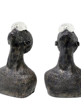 简约现代树脂人物工艺品北欧轻奢创意家居桌面客厅玄关装饰品摆件