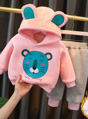 女童秋冬装洋气2儿童衣服网红3潮童婴儿秋冬季一岁女宝宝加绒套装