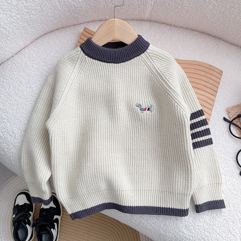 儿童毛衣秋冬2024新款男童加厚针织衫洋气宝宝冬季保暖打底毛线衣,童装/婴儿装/亲子装,毛衣/针织衫,淘宝优惠券,粉丝福利购,淘宝优惠卷