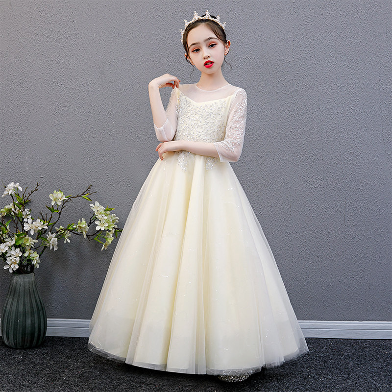 儿童礼服公主裙洋气花童小女孩婚纱女童钢琴演凑主持人高端晚礼服,童装/婴儿装/亲子装,儿童礼服,淘宝优惠券,粉丝福利购,淘宝优惠卷