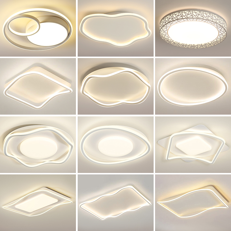 超薄LED吸顶灯超亮简约现代大气主卧室灯圆形阳台客厅灯房间灯具