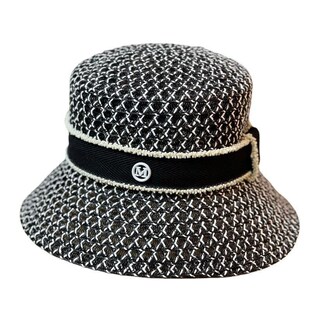 新款透气字母水桶渔夫帽草帽子女春夏出游散步遮阳日系网红盆帽潮