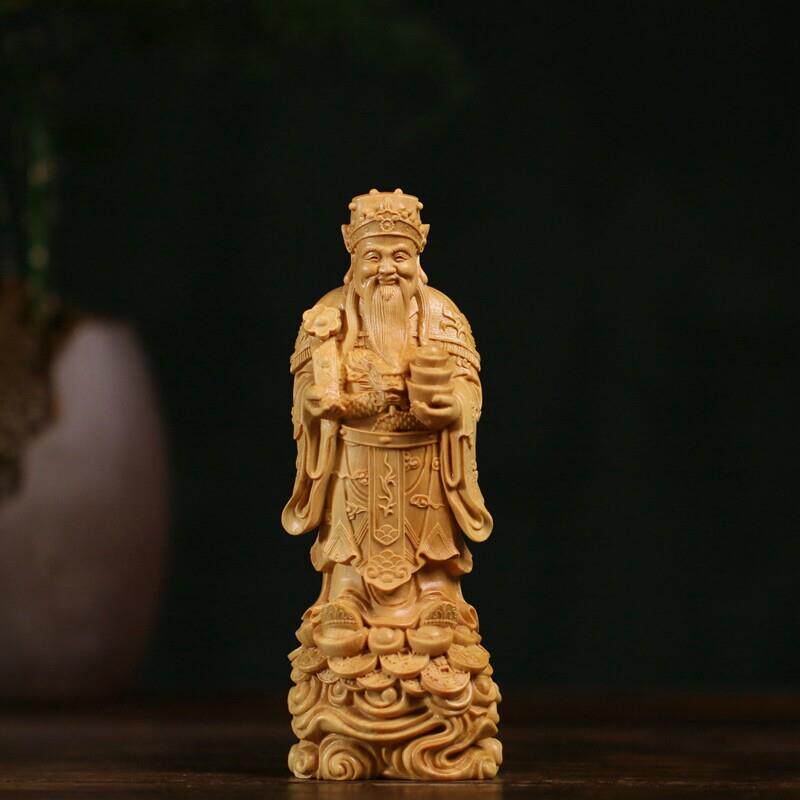 小叶黄杨木雕木质工艺礼品摆饰文玩家居装饰收藏实木雕刻人物摆件