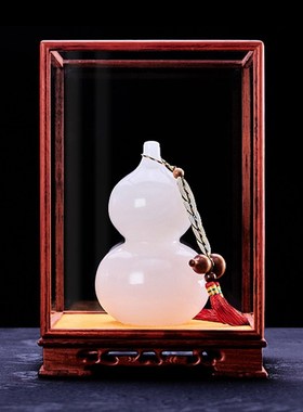 威弗列德玉葫芦摆件天然中式家居客厅办I公室玄关酒柜开业乔迁礼