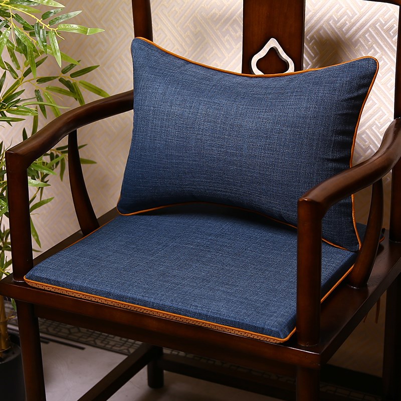 新中式红木椅子坐垫茶椅实木家俱沙发太师椅圈椅茶T桌椅垫餐椅座