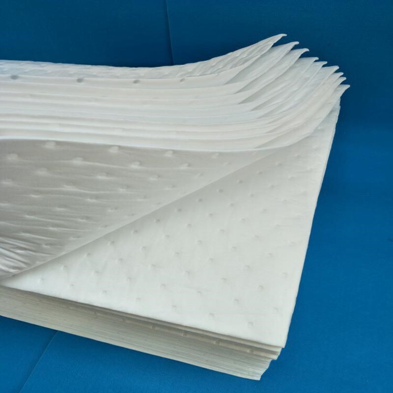 复合压点吸油棉吸附垫片油吸油毡吸工业棉400S*500*2mm