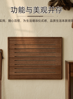 弱电箱装饰遮f挡实木配电箱遮丑多媒体收纳挂画2024新款电闸箱挂