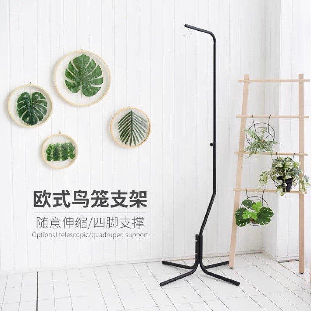 鸟笼外挂架鹦鹉玄凤八哥虎皮不锈钢笼子架金属伸缩可调节笼架