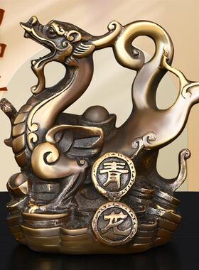 黄铜四方神兽摆件全铜朱雀玄武青龙白虎吉祥物开业礼品四神兽一套