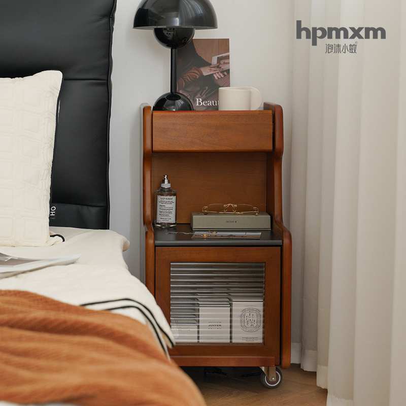 【床头柜合集】泡沫小敏北欧实木家具卧室小户型床头边柜储物柜