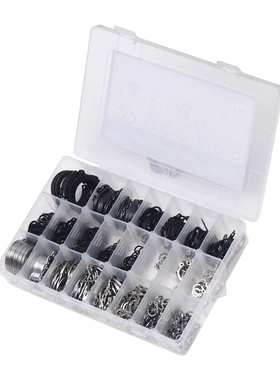 跨境 760pcs 轴用挡圈盒装M8-M32 外卡 C形卡簧轴挡套装