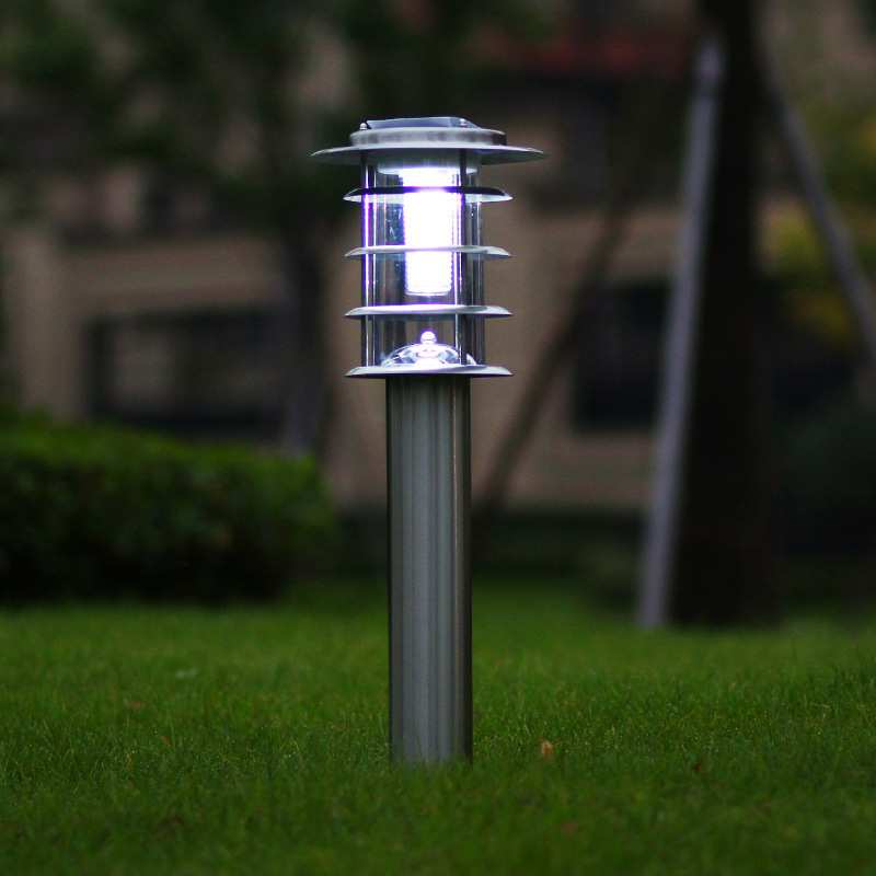 太阳能灯草坪灯庭院别墅户外灯家用草地防水现代简约led不锈钢