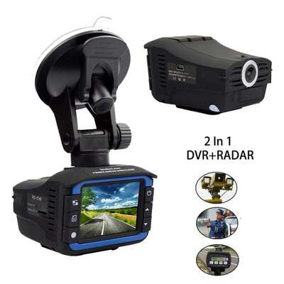 Manufacturer 2in1 Radar detector dashcam 2inch Recorder 1080