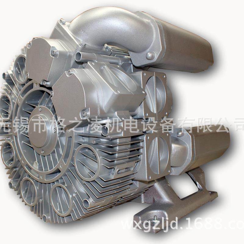 鱼塘自动投料机用 高压鼓风机3RB 550-2AAT57  7.5KW旋涡气泵