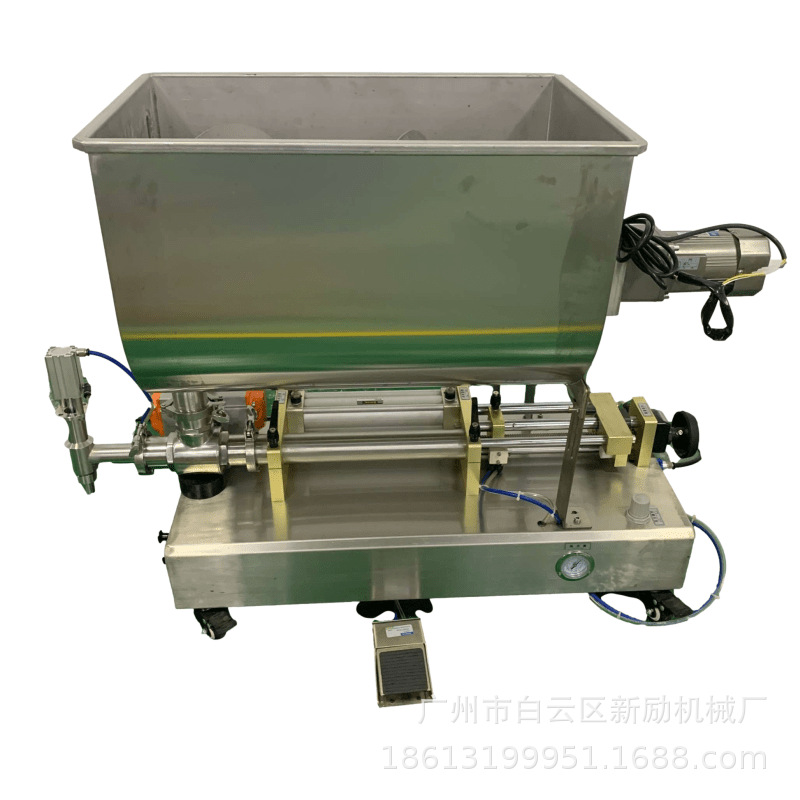 半自动酱料辣椒酱灌装机罐头酱料灌装自动酱料灌装机食品灌装机械