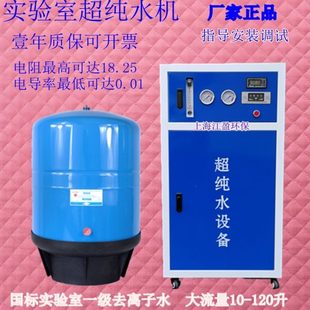 去离子超纯实验室用蒸馏水机10L 小型新款 120升生化仪净化水设备