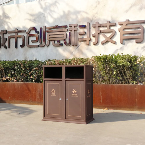户外分类垃圾桶不锈钢外果皮箱公园商场广场烟灰缸垃圾筒