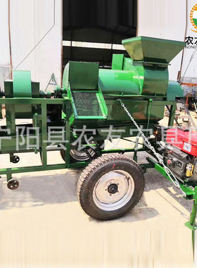 PTO版大型大功率玉米脱粒机水稻小麦谷子高粱脱机4吨电动打谷机