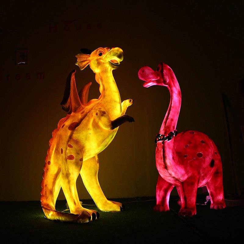 户外发光恐龙雕塑玻璃钢落地大摆件园林景区动物幼儿园游乐场装饰,家居饰品,户外/庭院摆件,淘宝优惠券,粉丝福利购,淘宝优惠卷