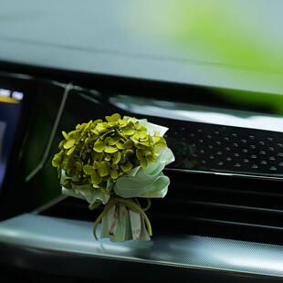 迷你永生花束汽车空调出风口干花高级感内饰香薰车载装饰毕业礼物
