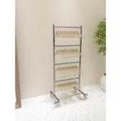 服装 架仓库衣挂衣架 店不锈钢移动多层衣架落地收纳架大容量男女裤