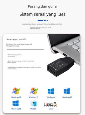 艾莫迅USB转RS232/422/485工业级隔离转换器串口线调试通讯下载线