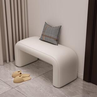 家用门口可坐式换鞋凳进门入户长条轻奢高级感沙发凳