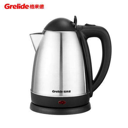 Grelide/格来德 WWK-1805S电热水壶1.8L自动断电不锈钢电热开水壶
