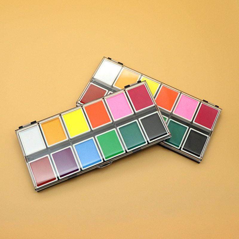 水溶性人体彩绘颜料儿童脸部上面部工具套装教程舞台妆彩妆彩绘膏,文具电教/文化用品/商务用品,水彩颜料,淘宝优惠券,粉丝福利购,淘宝优惠卷