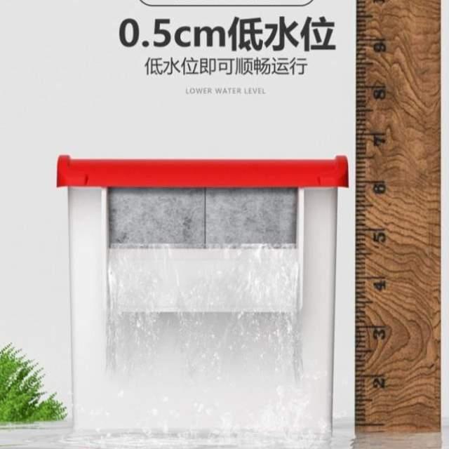 三合一乌龟瀑布龟缸低内置水位吸过滤器龟缸水循环小型粪便