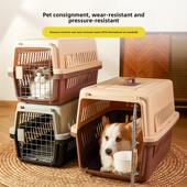 中型和大型狗便携式 宠物飞行箱猫 大型狗和猫笼小 汽车运输运载
