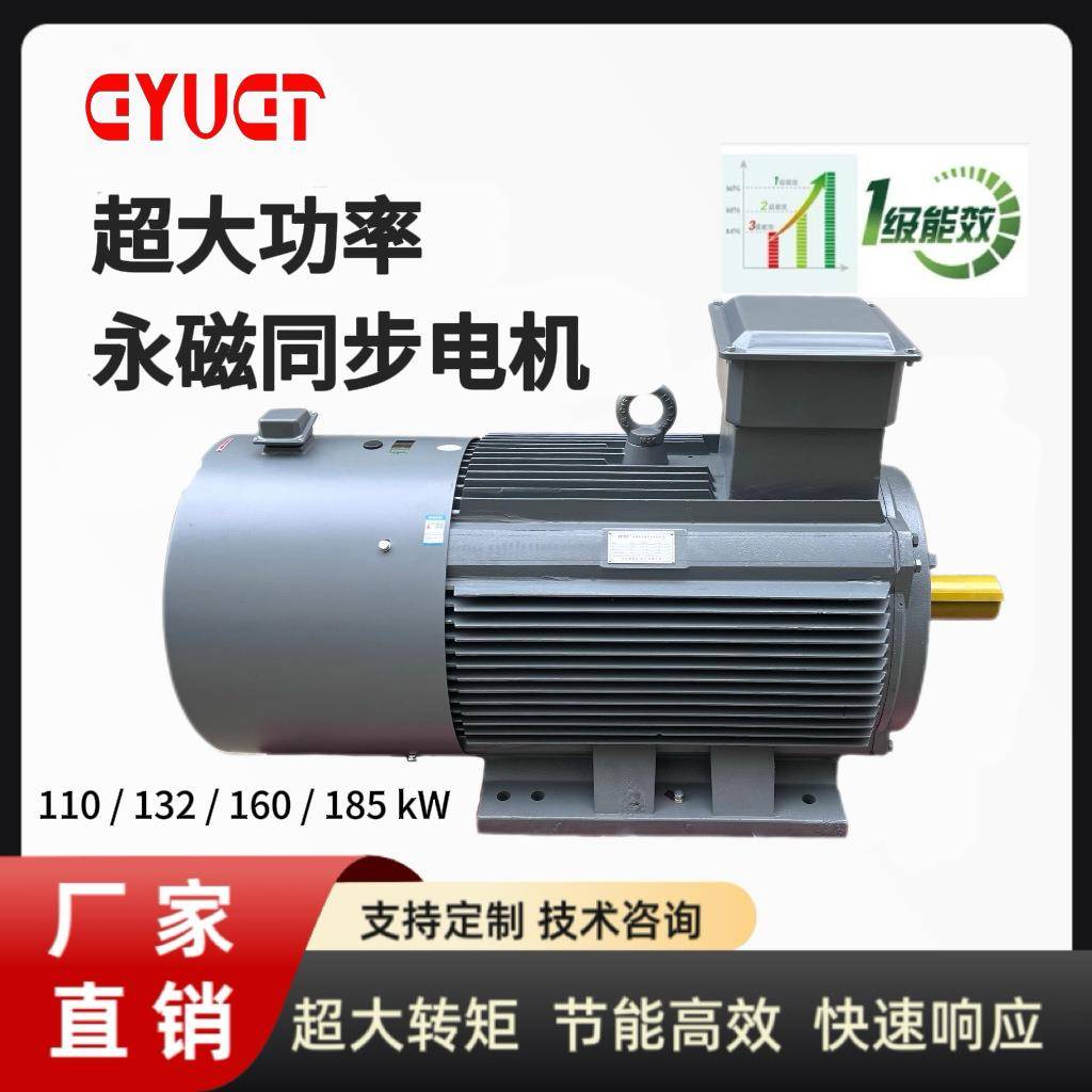 三相交流大功率永磁同步变频电机纯铜节能伺服马达水泵调速电动机