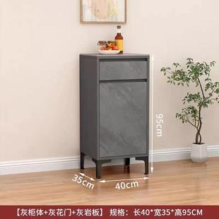 餐边柜碗柜橱柜储物柜下置饮茶水机桶柜家用岩板多功能简约小柜子