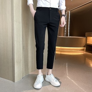 修身 26n码 小腰瘦人27码 夏季 韩版 男裤 小脚九分小西裤 休闲 小码