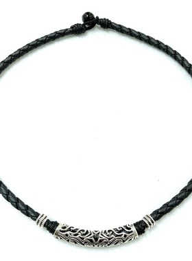 颈链 女 项圈脖圈定制项链日韩创意潮人锁骨链短款颈带韩国简约黑