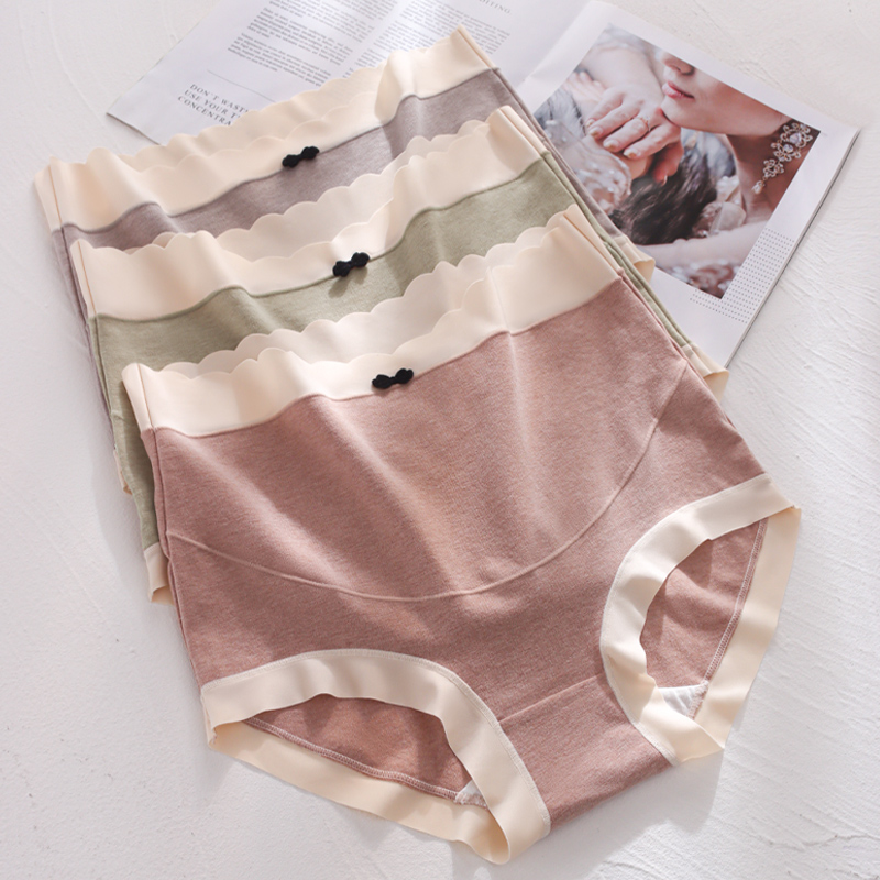 孕妇内裤怀孕期专用中晚期孕妈高腰托腹纯棉裆秋冬女2023新款大尺