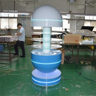 带灯展柜制作亚克力带灯展示柜多层展架有机玻璃展柜LED灯光展柜