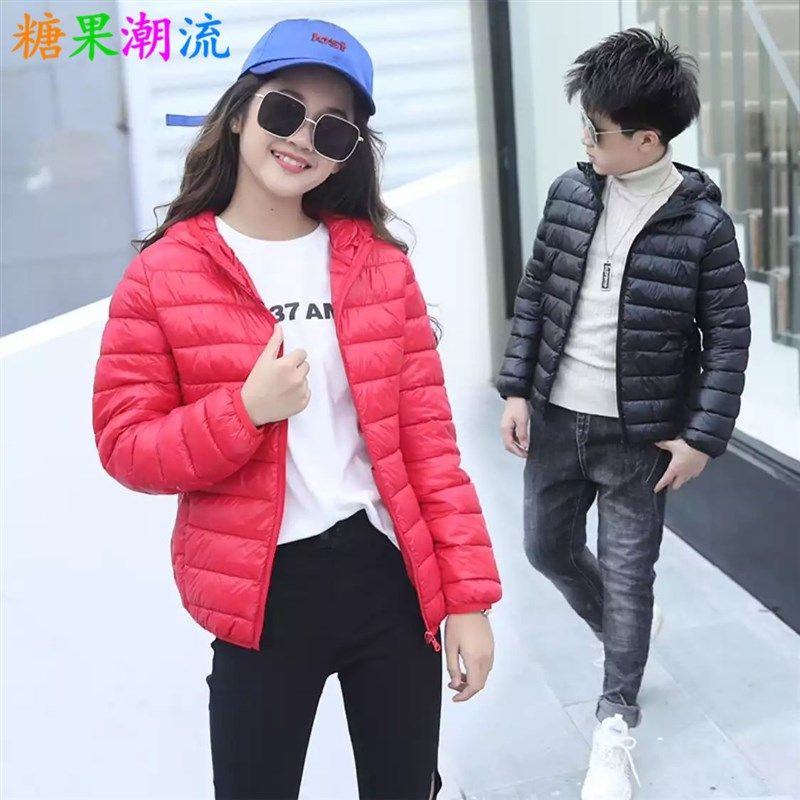 儿童轻薄款羽绒棉服加大童棉袄胖男童女童棉衣学生短款袄秋冬外套,童装/婴儿装/亲子装,棉袄/棉服,淘宝优惠券,粉丝福利购,淘宝优惠卷