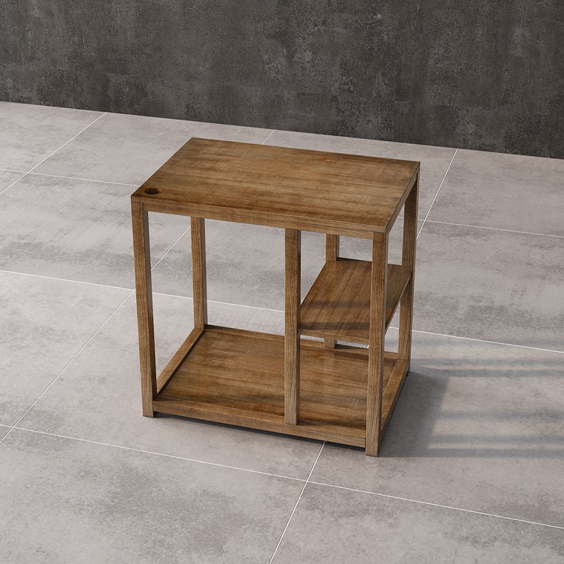 简易茶水台茶桌茶边柜茶具收纳架新中式客厅泡茶柜子小型实木边几