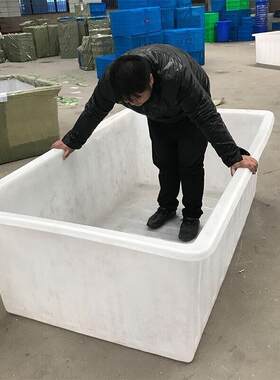 塑料大四方水盆塑料n水箱加厚长方形水槽家用大号牛筋盆水缸水产