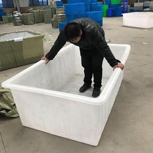 塑料大四方水盆塑料n水箱加厚长方形水槽家用大号牛筋盆水缸水产