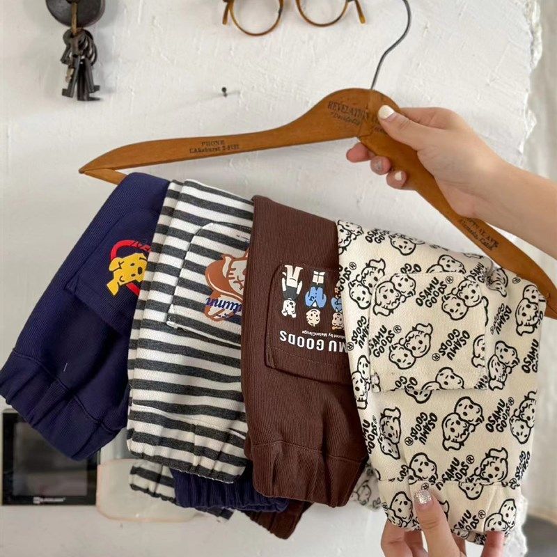 原田春夏新款男女童长裤纯色软儿童纯棉毛圈棉卫裤男女童九分裤子,童装/婴儿装/亲子装,裤子,淘宝优惠券,粉丝福利购,淘宝优惠卷